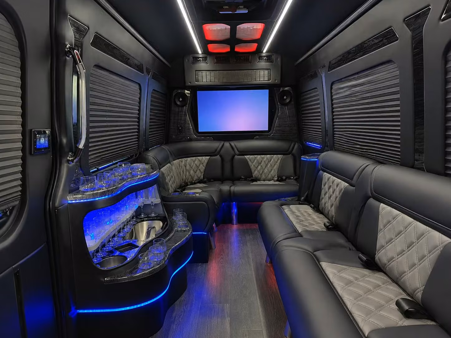 corporate event bus rentals in warren